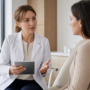 Ginekolog konsultuje opcje leczenia hormonalnego endometriozy